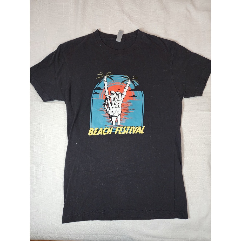 Audacy Beach Festival 2022 Concert T-Shirt Black Small MGK Muse The 1975 Florida